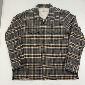 Officine Générale Jonas Wool Plaid Overshirt Shirt Jacket XL Made in Portugal